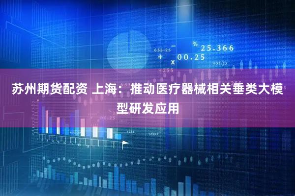 苏州期货配资 上海：推动医疗器械相关垂类大模型研发应用